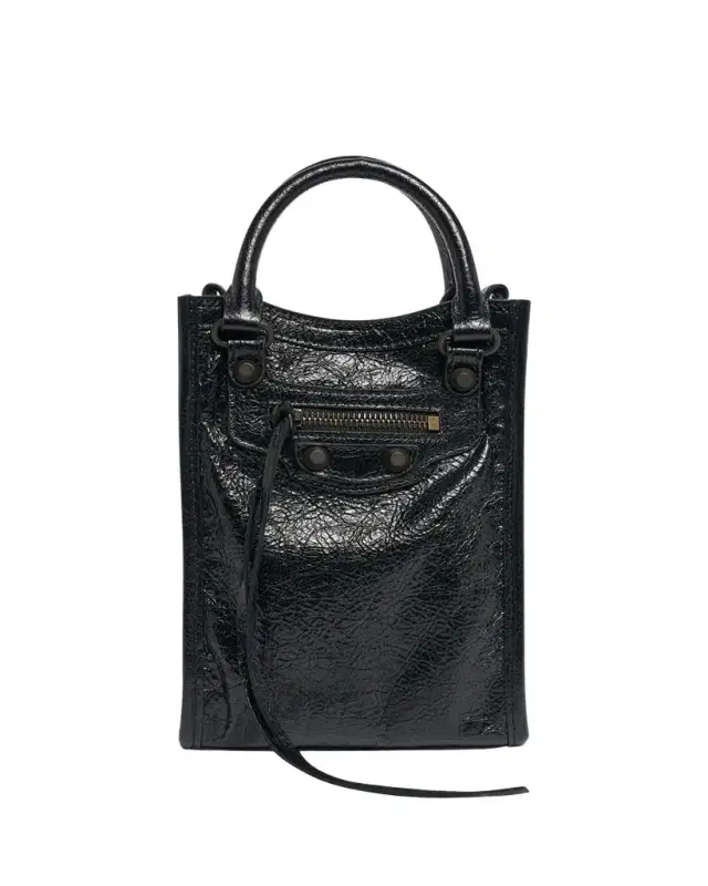 Balenciaga Le City Leather Tote Phone Holder