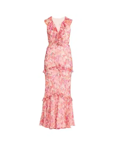 Saloni Rita Tiered Ruffle Cocktail Dress | Thumbnail 1 Saloni Rita Tiered Ruffle Cocktail Dress | Thumbnail 1