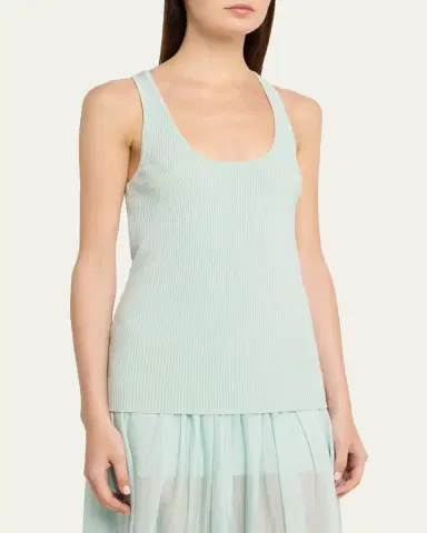 Maria McManus Skinny Ribbed Racer Tank Top | Thumbnail 4 Maria McManus Skinny Ribbed Racer Tank Top | Thumbnail 4