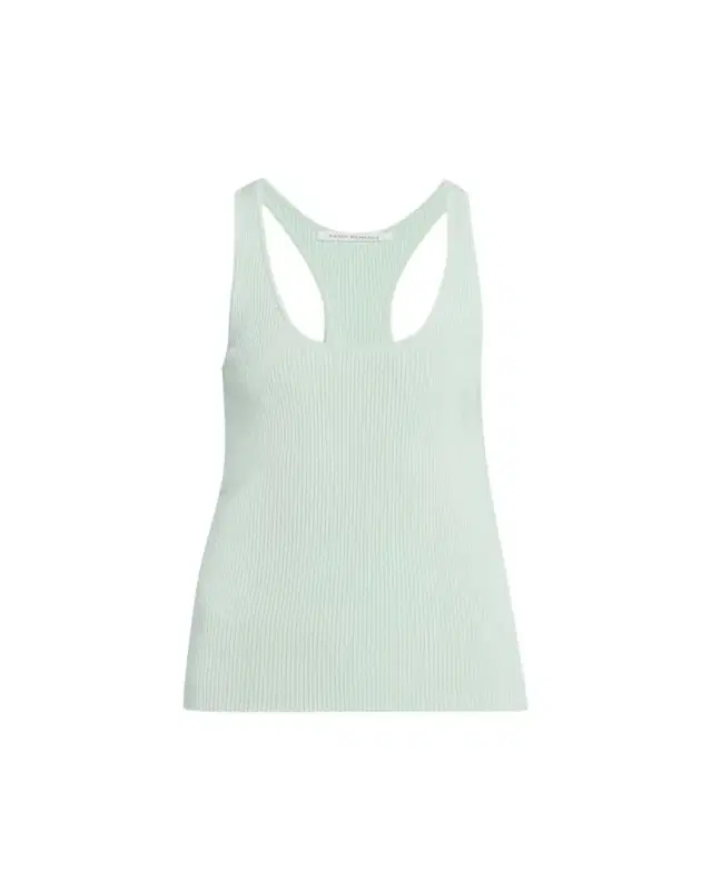 Skinny Ribbed Racer Tank Top