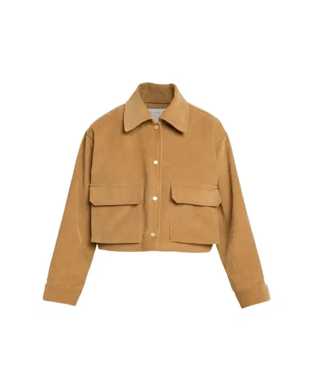 MARIA MCMANUS Corduroy Cropped A-Line Jacket