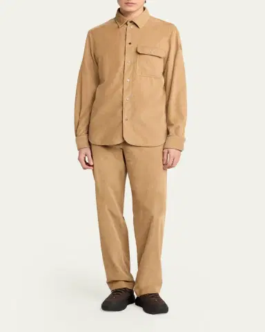 Moncler Cotton Corduroy Straight-Leg Trousers | Thumbnail 2 Moncler Cotton Corduroy Straight-Leg Trousers | Thumbnail 2