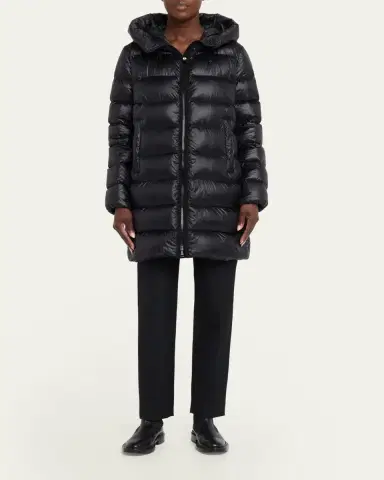 Moncler Genius Suyenne Hooded Mid-Length Down Jacket | Thumbnail 2