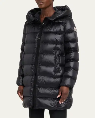 Moncler Genius Suyenne Hooded Mid-Length Down Jacket | Thumbnail 4