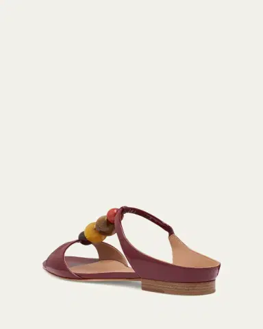 Malone Souliers Lena Beaded Patent Leather Sandals | Thumbnail 3 Malone Souliers Lena Beaded Patent Leather Sandals | Thumbnail 3