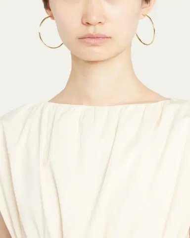 Ippolita Large Squiggle Hoop Earrings in 18K Gold | Thumbnail 2