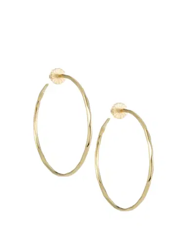 Ippolita Large Squiggle Hoop Earrings in 18K Gold | Thumbnail 1