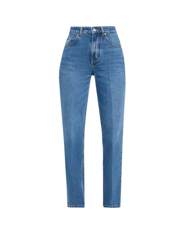 Victoria Beckham Julia High-Rise Straight-Leg Jeans