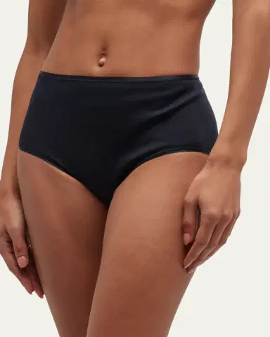 Hanro Cotton Seamless Satin-Trim Briefs | Thumbnail 4