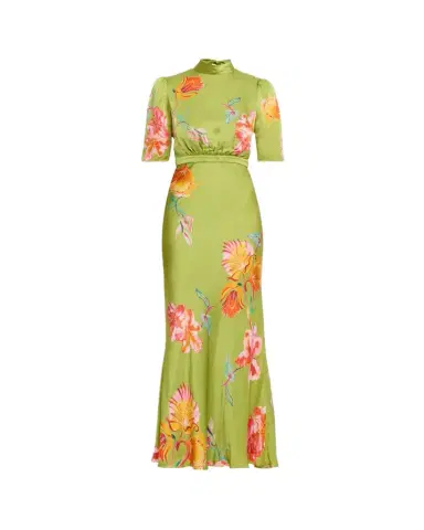 Saloni Adele B Floral Silk Dress | Thumbnail 1