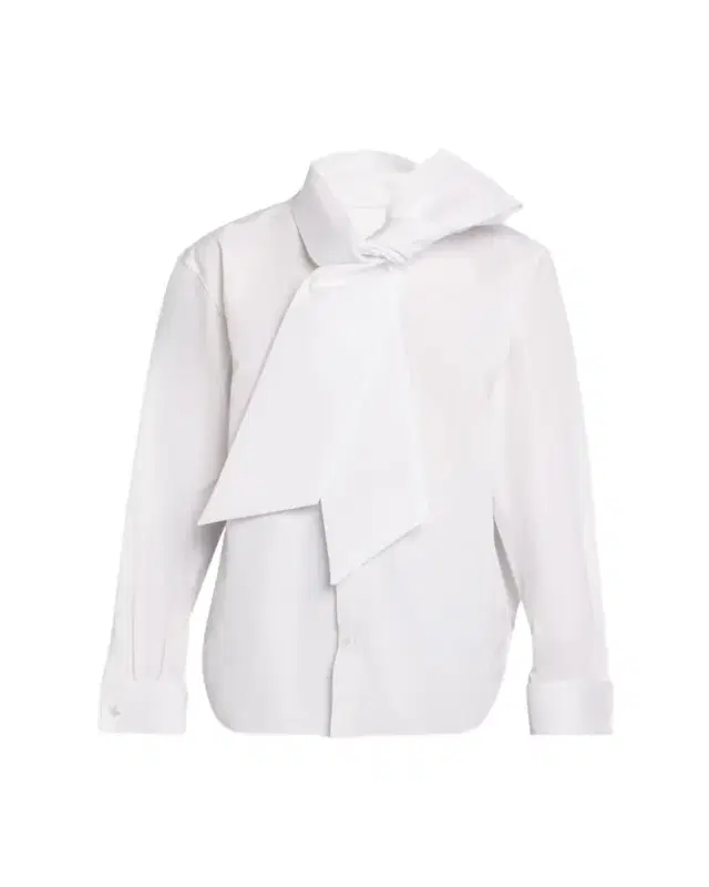 Saint Laurent Bow-Detail Cotton Poplin Blouse
