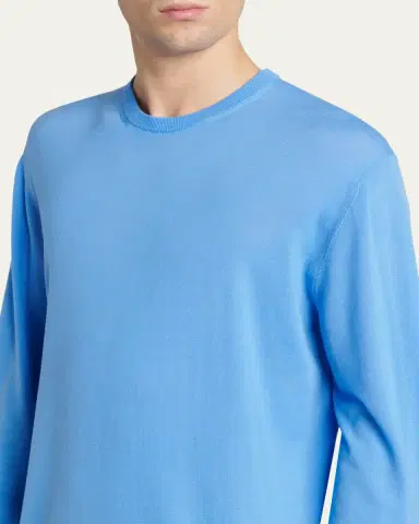 Tom Ford Men's Fine Merino Wool Crewneck Sweater | Thumbnail 5 Tom Ford Men's Fine Merino Wool Crewneck Sweater | Thumbnail 5