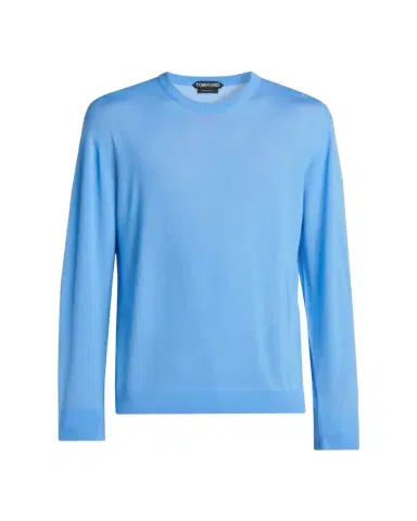 Tom Ford Men's Fine Merino Wool Crewneck Sweater | Thumbnail 1 Tom Ford Men's Fine Merino Wool Crewneck Sweater | Thumbnail 1