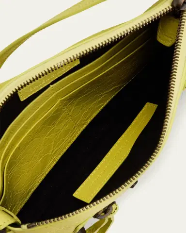 Balenciaga Le City Crinkled Leather Pouch Shoulder Bag | Thumbnail 4 Balenciaga Le City Crinkled Leather Pouch Shoulder Bag | Thumbnail 4