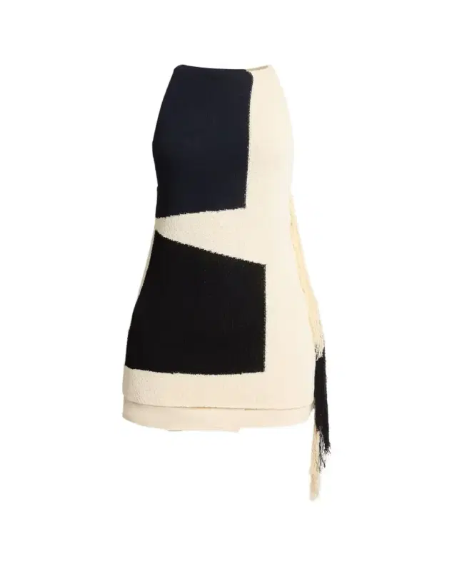 Proenza Schouler Saskia Color-Block Textured Knit Top