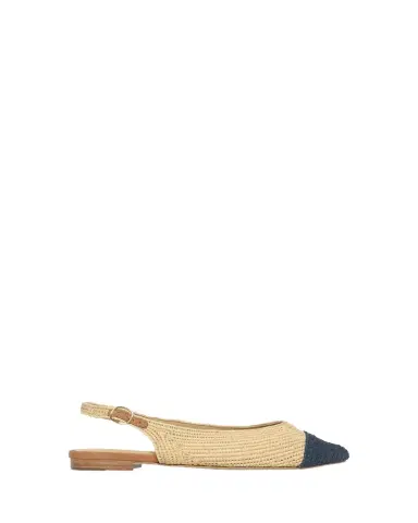 Gabriela Hearst Strength Raffia Slingback Flats | Thumbnail 1