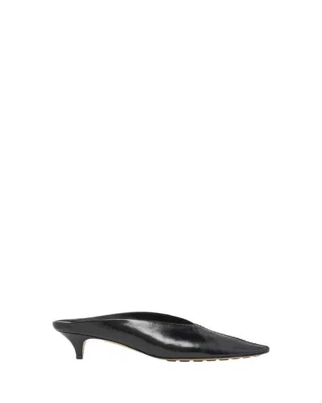 Bottega Veneta 40mm Vesta Nappa Leather Mule Pumps