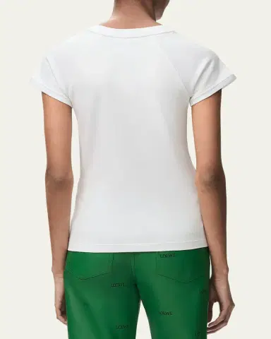 Loewe Small Fit Cap-Sleeve T-Shirt | Thumbnail 3 Loewe Small Fit Cap-Sleeve T-Shirt | Thumbnail 3