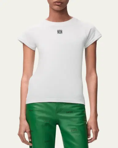 Loewe Small Fit Cap-Sleeve T-Shirt | Thumbnail 4 Loewe Small Fit Cap-Sleeve T-Shirt | Thumbnail 4