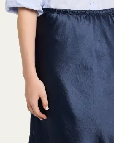 Maria McManus Ribbon-Trim Bias Satin Midi Skirt | Thumbnail 5 Maria McManus Ribbon-Trim Bias Satin Midi Skirt | Thumbnail 5