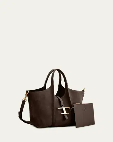 Tod's T Timeless Suede Shopping Tote Bag | Thumbnail 2