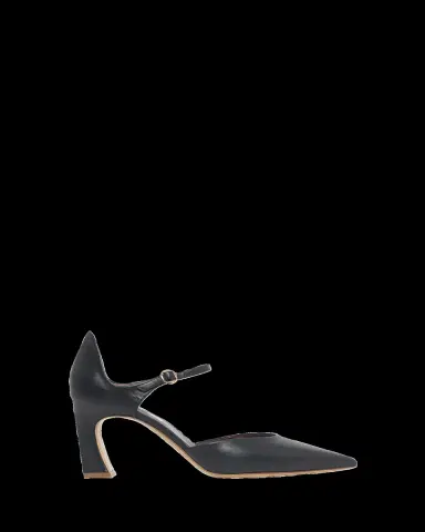 Gabriela Hearst 75mm Devil Leather Ankle-Strap Pumps | Thumbnail 2