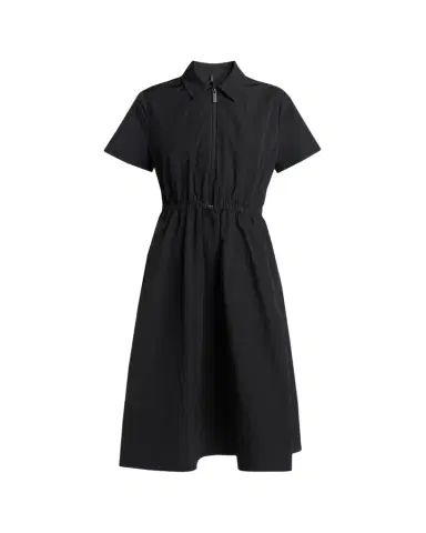 Moncler Short-Sleeve Nylon Midi Dress | Thumbnail 1