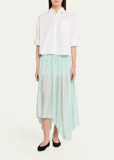 Maria McManus Organic Cotton Cropped Button-Down Shirt | Thumbnail 2 Maria McManus Organic Cotton Cropped Button-Down Shirt | Thumbnail 2