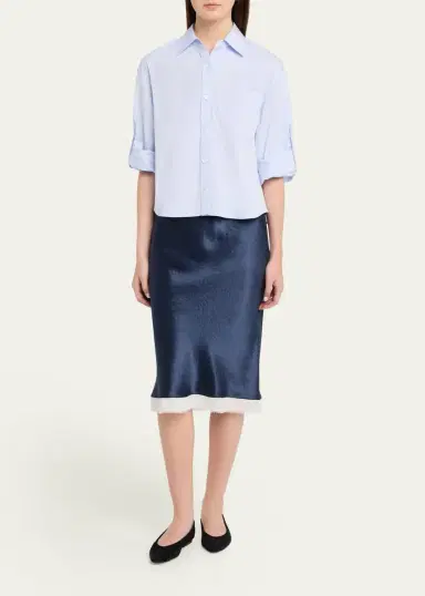 Maria McManus Organic Cotton Cropped Button-Down Shirt | Thumbnail 12 Maria McManus Organic Cotton Cropped Button-Down Shirt | Thumbnail 12