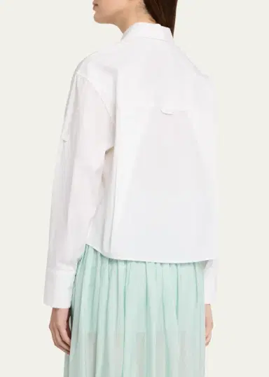 Maria McManus Organic Cotton Cropped Button-Down Shirt | Thumbnail 3 Maria McManus Organic Cotton Cropped Button-Down Shirt | Thumbnail 3