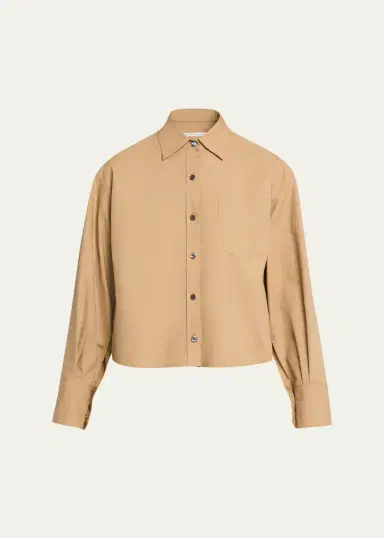 Maria McManus Organic Cotton Cropped Button-Down Shirt | Thumbnail 6 Maria McManus Organic Cotton Cropped Button-Down Shirt | Thumbnail 6
