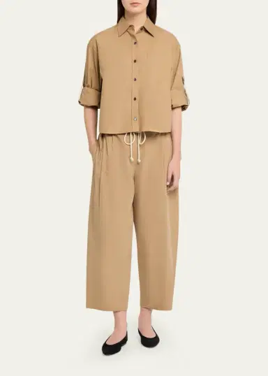 Maria McManus Organic Cotton Cropped Button-Down Shirt | Thumbnail 7 Maria McManus Organic Cotton Cropped Button-Down Shirt | Thumbnail 7