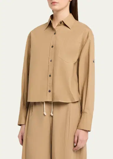 Maria McManus Organic Cotton Cropped Button-Down Shirt | Thumbnail 9 Maria McManus Organic Cotton Cropped Button-Down Shirt | Thumbnail 9