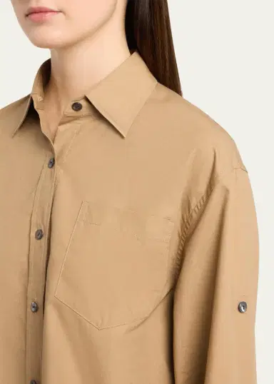 Maria McManus Organic Cotton Cropped Button-Down Shirt | Thumbnail 10 Maria McManus Organic Cotton Cropped Button-Down Shirt | Thumbnail 10