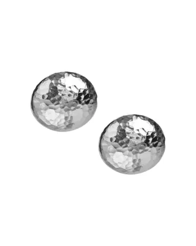 Ippolita Hammered Button Stud Clip Earrings in Sterling | Thumbnail 1
