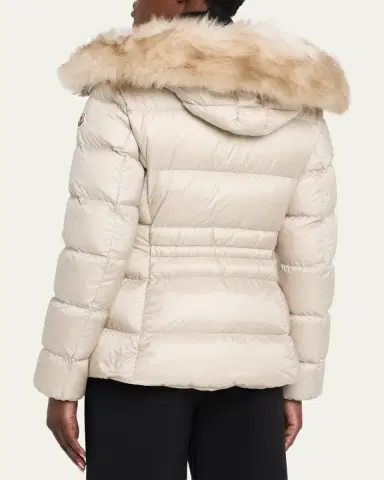 Moncler Boed Hooded Shearling-Trim Down Jacket | Thumbnail 3 Moncler Boed Hooded Shearling-Trim Down Jacket | Thumbnail 3