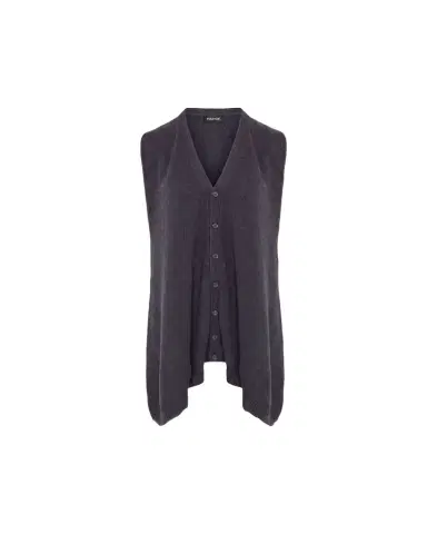Eskandar Cashmere A-Line Sleeveless Long V-Neck Sweater | Thumbnail 1
