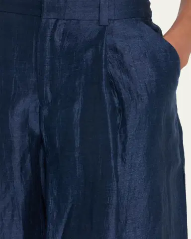 L'Agence Allanah Crinkled Linen Wide-Leg Pants | Thumbnail 5 L'Agence Allanah Crinkled Linen Wide-Leg Pants | Thumbnail 5