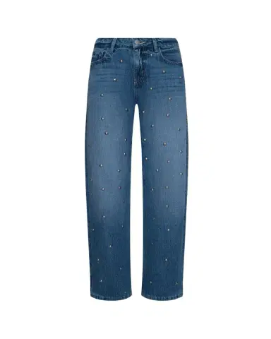 L'Agence Bex High-Rise Studded Rodeo Jeans | Thumbnail 1