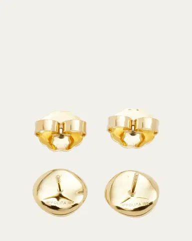 Ippolita Small Flower Stud Earrings in 18K Gold with Diamonds | Thumbnail 4