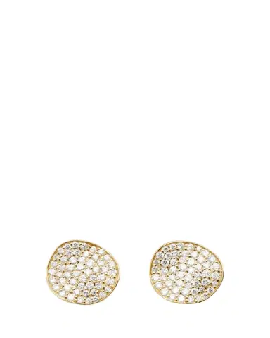 Ippolita Small Flower Stud Earrings in 18K Gold with Diamonds | Thumbnail 1