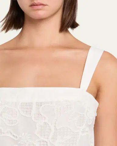 Simkhai Brynn Sleeveless Embroidered Top | Thumbnail 5 Simkhai Brynn Sleeveless Embroidered Top | Thumbnail 5