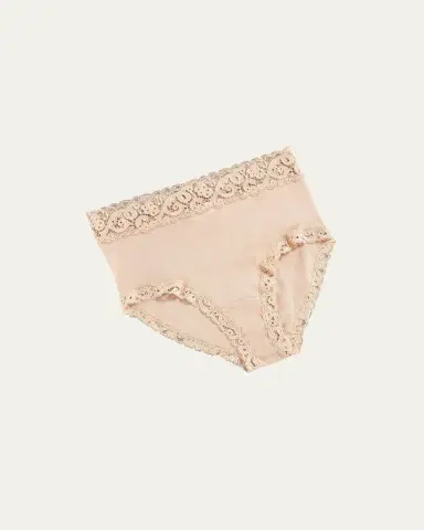 Hanro Moments Lace-Trim Full Brief | Thumbnail 3