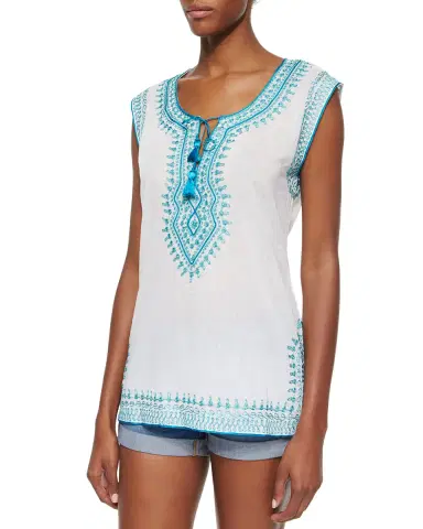Simkhai Elissa Embroidered Column Skirt | Thumbnail 7 Simkhai Elissa Embroidered Column Skirt | Thumbnail 7