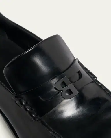 Balenciaga Men's Comfy B-Logo Calfskin Penny Loafers | Thumbnail 5 Balenciaga Men's Comfy B-Logo Calfskin Penny Loafers | Thumbnail 5