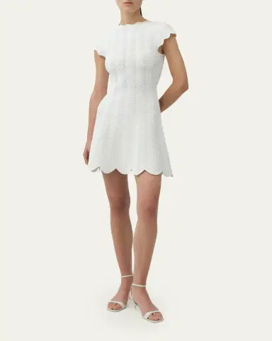 SIMKHAI Evalynn Wavy Knit Mini Dress | Thumbnail 2