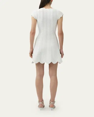 SIMKHAI Evalynn Wavy Knit Mini Dress | Thumbnail 3