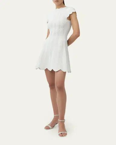 SIMKHAI Evalynn Wavy Knit Mini Dress | Thumbnail 4