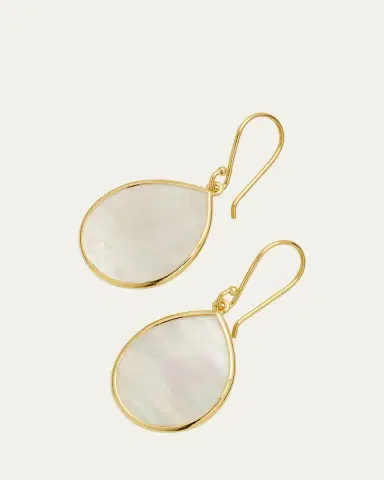 Ippolita Small Stone Teardrop Earrings in 18K Gold | Thumbnail 2