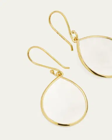 Ippolita Small Stone Teardrop Earrings in 18K Gold | Thumbnail 3